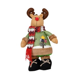 Bothyi - Figura De Muñeca Navideña Coleccionable, Adorno Para Estante De Festival De Invierno, Alce