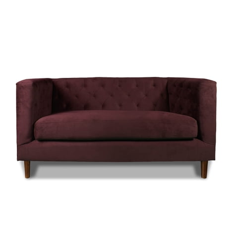 Latam Home - Sofa Brescia 2 C Tela Velvet Vivian Burdeo