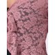 thumbnail image 5 of INSPIRE CHIC Bolero de Encaje Floral para Mujer con Dobladillo Volante, Cárdigan Recortado con Lazo Frontal, Cubierta Ligera de Verano, Rosa Oscuro XL, 5 of 6