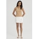thumbnail image 4 of Polera Mujer Rib Medio Cierre Camel, 4 of 4