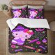 thumbnail image 2 of Halloween Hello_Kitty_ Quilt Set FullSoft Lightweight Quilts Quilted Bedspreads3 Pieces Set Queen SizeColorful Cartoon Print All Season 173*218CM, 2 of 5