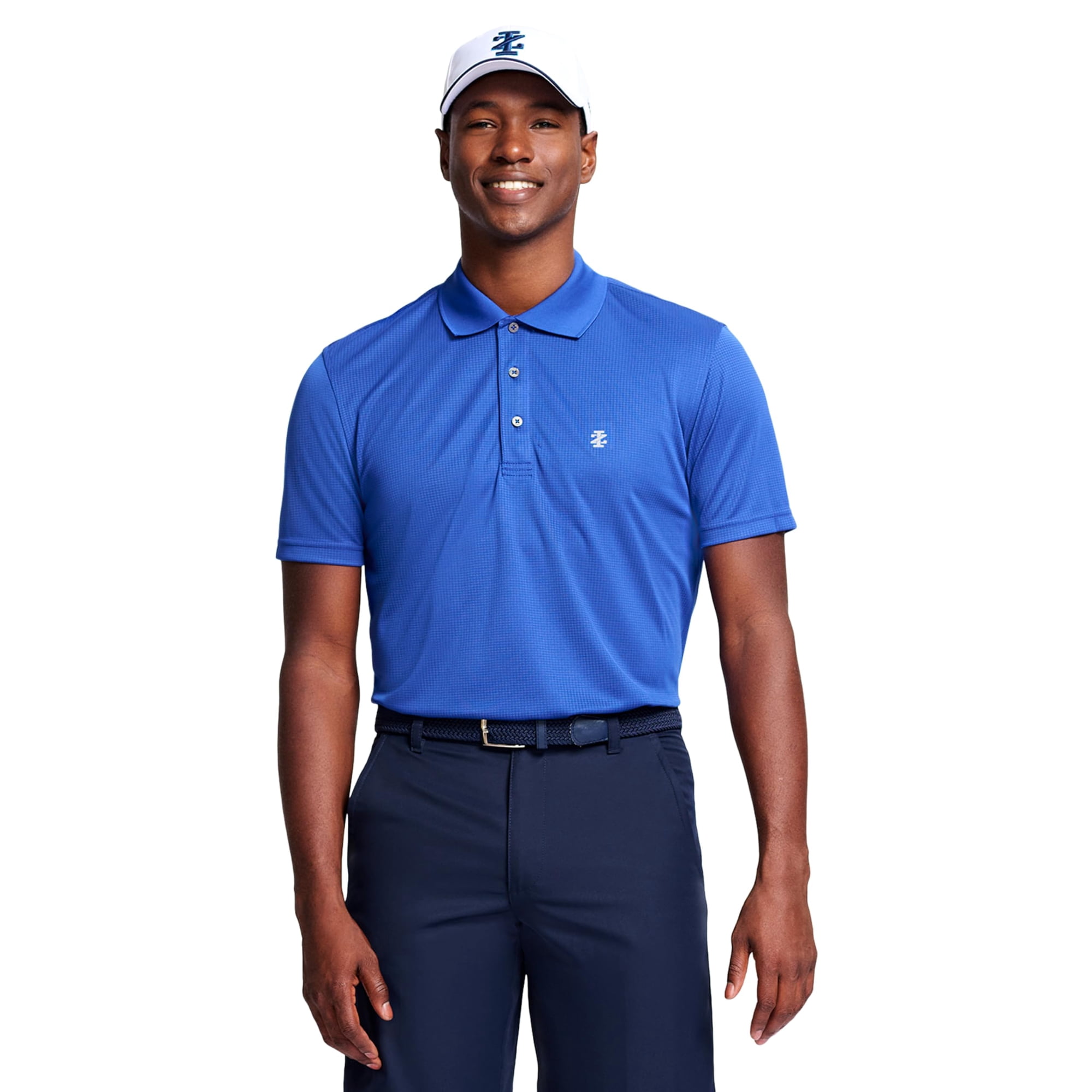Polo De Golf Izod Classic Performance Azul Cobalto M