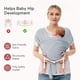 thumbnail image 3 of Portabebés Momcozy Easy Wear de 3,6 a 15,9 kg, color gris, 3 of 8