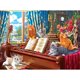 thumbnail image 1 of Rompecabezas RoseArt Fancy Cats Lessons de 750 piezas, 1 of 6