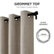 thumbnail image 5 of Cortinas opacas Joydeco, 274 cm de largo, 2 paneles Burg Linen, 5 of 9