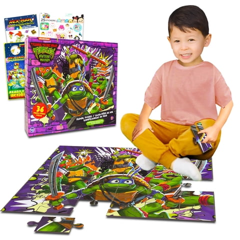 Puzle De Suelo Teenage Mutant Ninja Turtles 36 Piezas +4 Años