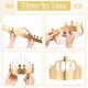 thumbnail image 4 of Uxcell 12 Piezas Coronas de Papel Corona de Papel de Oro para Fiesta de Cumpleaños, Estilo Simple, 4 of 6