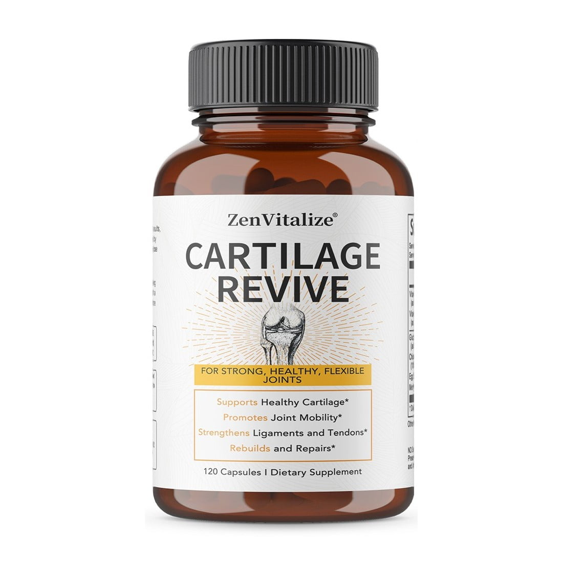Cartilage Revive Zen Vitalize Colageno Tipo 2 Cuidado Articulaciones 120 Caps