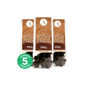 Ambrosia Spa - Pack 5, Chocolate Montoncito Bitter 60% Y Avellanas 100Gr