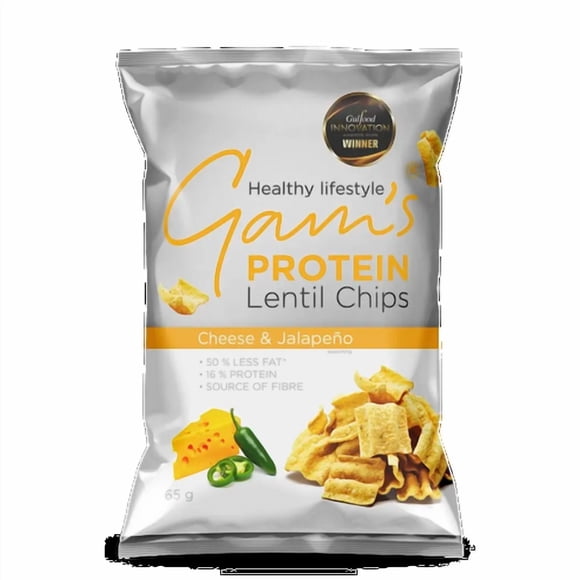 CHIPS DE PROTEINA 65GRS QUESO Y JALAPEÑO - GAM'S