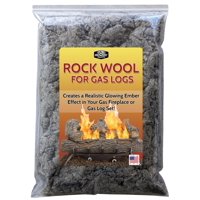 Midwest Hearth - Bolsa De 180 Ml De Lana De Roca Para Leña De Gas Del Medio Oeste