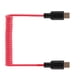 thumbnail image 5 of Cable Adaptador De Audio Usb c En Espiral Rojo De 50 Cm, 5 of 5