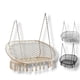 thumbnail image 2 of Silla Hamaca Colgante 2 Cuerpos Macrame Beige, 2 of 3