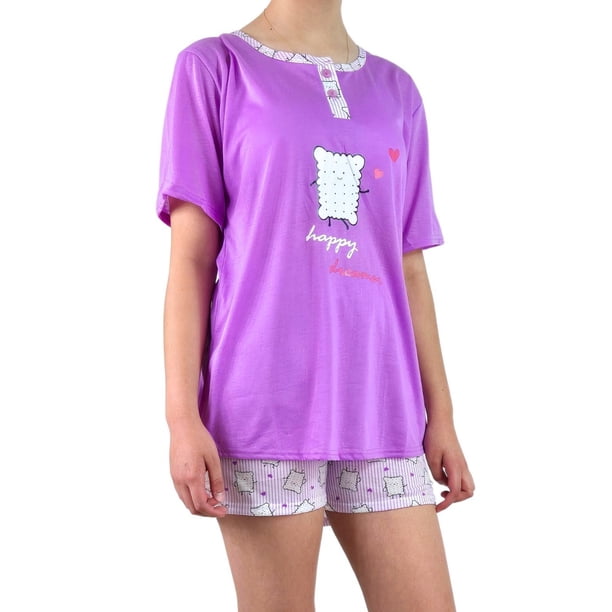 Pijama Mujer Verano Manga Corta y Short 497