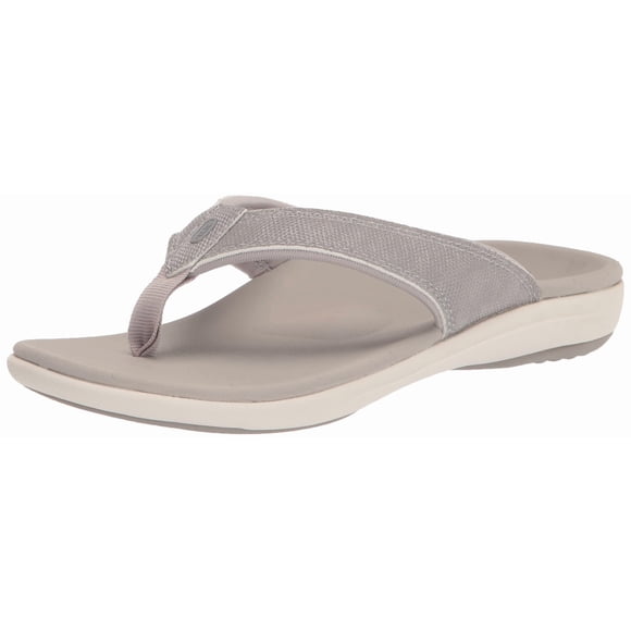 Sandalia REVITALIGN Yumi Metálica Plateada Talla 6 Ancha