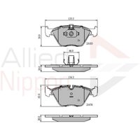 Pastillas Freno Para Auto Allied Nippon Adb01744