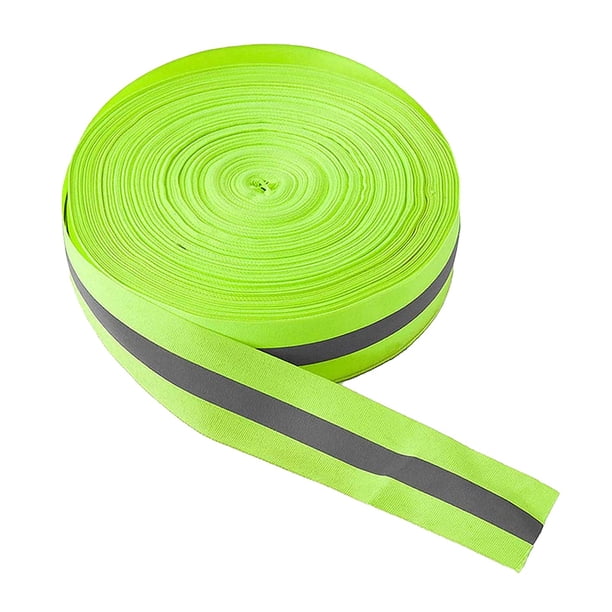 Cinta Reflectante Duradera Que Brinda Seguridad Y Visibilidad Para Bolsos Al Aire Libre, Sombreros, Ropa Para Mascotas, Color Verde Fluorescente
