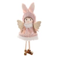 Bothyi - Colgantes De Muñeca De Ángel De Navidad Colgante De Árbol De Navidad Para Fiesta Rosa