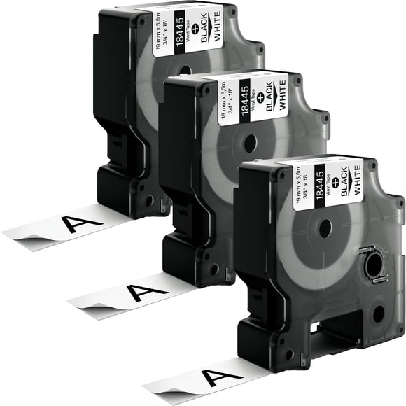 Label Tape SIKOT IND Vinyl 18445 - Cinta tipo cartucho (19 mm x 5,5 m)