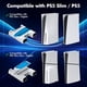 thumbnail image 2 of Soporte de refrigeración para PS5 Slim / PS5 con controlador Estación de carga PS5 accesorios incluyen ventilador de refrigeración, soporte para auriculares, 11 ranuras de juego - Blanco, 2 of 7