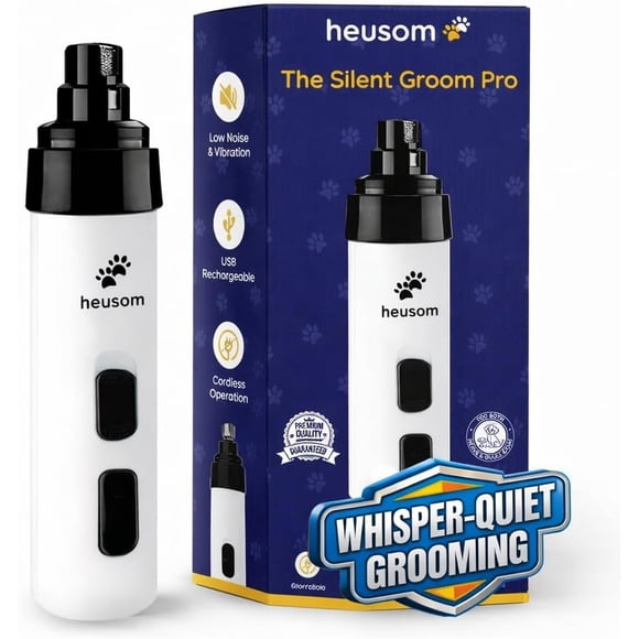 Lima Eléctrica de Uñas para Mascotas Heusom SGP1 Silenciosa USB