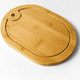 thumbnail image 1 of Tabla Bandeja Para Picar Cortar Picoteo De Madera Ovalada, 1 of 5