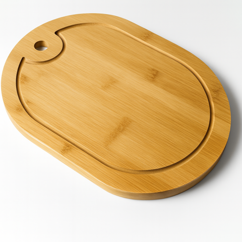 Genérico - Tabla Bandeja Para Picar Cortar Picoteo De Madera Ovalada