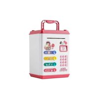 Infantil. - Alcancía Infantil Con Huella Clave Succión De Billetes