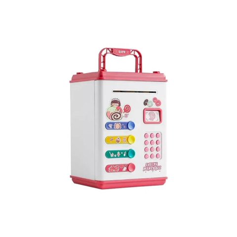 Infantil. - Alcancía Infantil Con Huella Clave Succión De Billetes