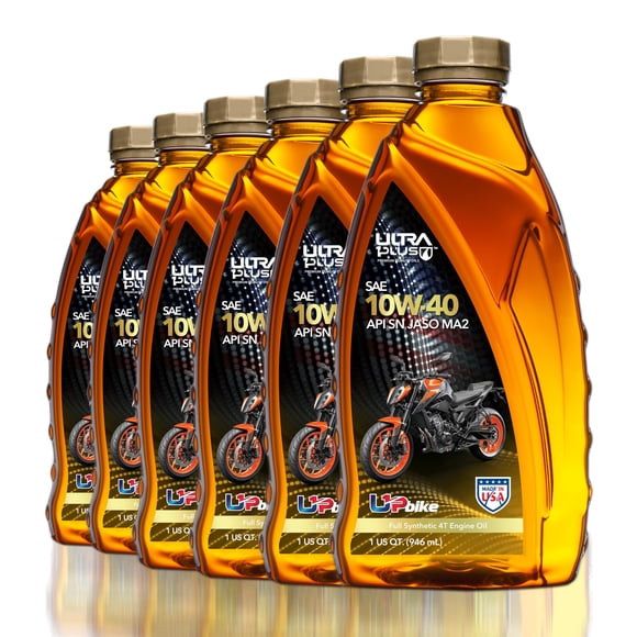 Aceite Para Motocicleta 10w 40 Sintético Completo 6 Qt