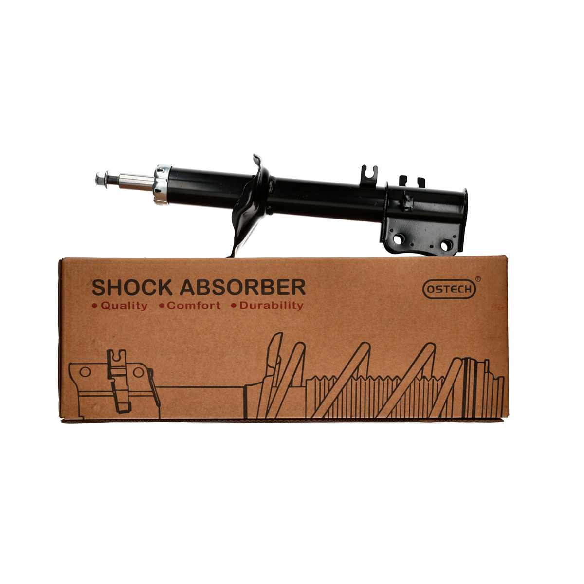 Ostech - Juego De 4 Amortiguadores Foton Midi 1.2 2014-2021