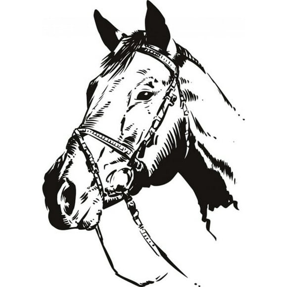 Decomural Horse Portrait Farm Animals WS-18604