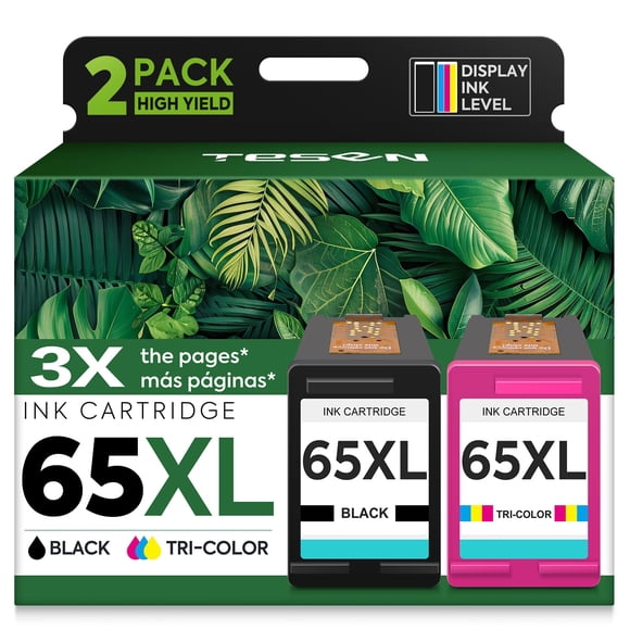 Cartuchos De Tinta 65xl Negro Y Tricolor Paquete De 2