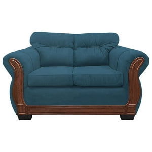 América Decora - Sofá Con Resorte Estructural 2 Personas Taurus Chenille Petróleo X