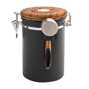 Bothyi - Jarra De Café Con Válvula De Escape Con Tapa De Sello Tanque Hermético Para Nueces Arroz