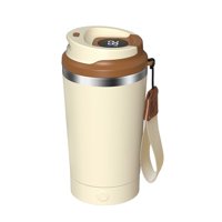Xusx111 - Taza De Café De Auto Agitación Con Tapa Taza De Auto Agitación Eléctrica De Alta Velocidad 380Ml De Acero Inoxidable Recargable Desmontable Taza De Auto Agitación Para Café, Leche, Cacao Reg