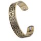 thumbnail image 1 of Vikingo Talismán Brazalete Ancho Tótem Abierto Brazalete De Alambre Antiguo Oro, 1 of 5