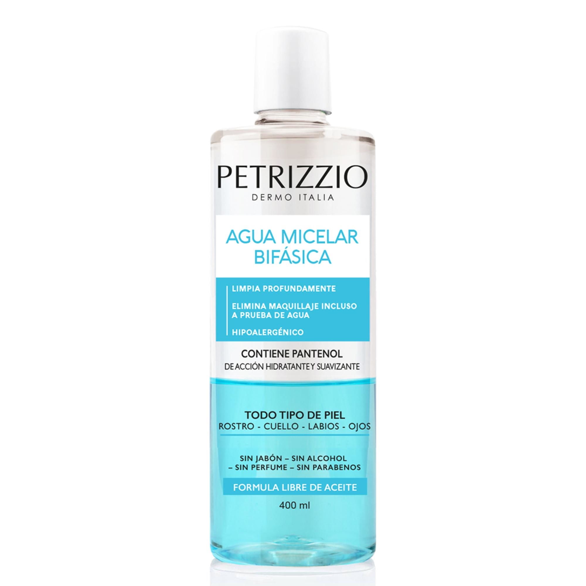 Agua Micelar Bifásica 400 ml Petrizzio Dermo