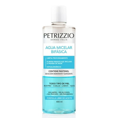 Agua Micelar Bifásica 400 Ml Petrizzio Dermo