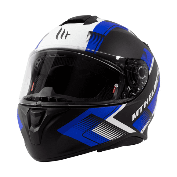 Casco para moto MT Targo IVY D7 Azul Mate XL