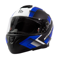 Mt Helmets - Casco Para Moto Mt Targo Ivy D7 Azul Mate L