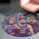 thumbnail image 4 of NEW YORK KNICKS Alfombra Redonda de Felpa Coral, Antideslizante, No Desprende Pelusas, Lavable y Duradera para Salón, Dormitorio y Habitación de Niños 60cm, 4 of 6