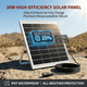 thumbnail image 4 of Feltar Ventilador Solar de 16" – Ventilador Portátil Silencioso Impermeable Recargable de 24000mAh para Exteriores, Acampar, Casa para Mascotas, 4 of 8