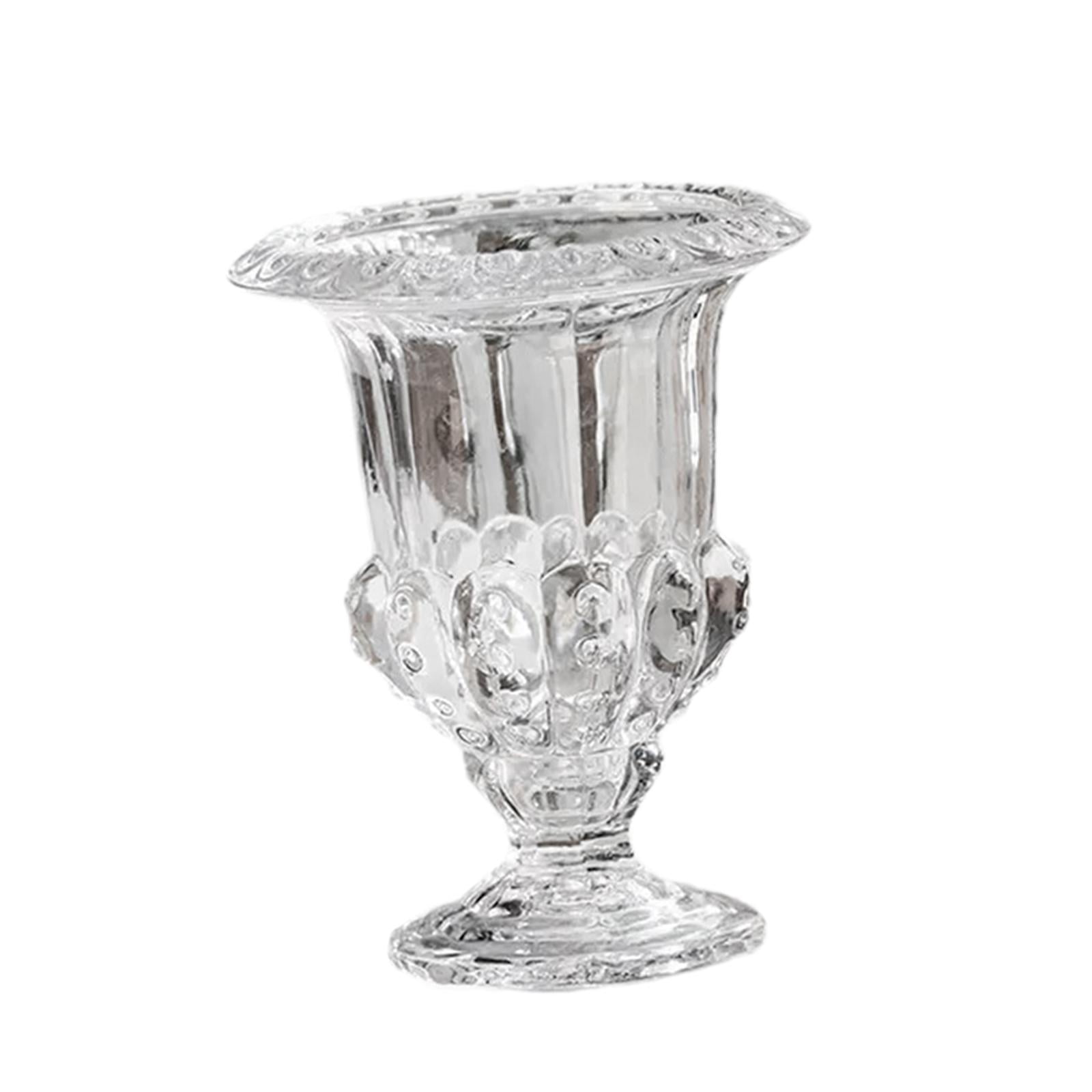 Magideal - Jarrón De Vidrio, Jarrón De Escritorio, Porta Flores Simple, Arreglo Floral Para Estantería, Mesa De Café, Mueble De Tv, Decoración De Sala De Estar S