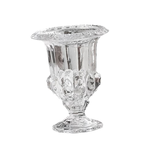 Magideal - Jarrón De Vidrio, Jarrón De Escritorio, Porta Flores Simple, Arreglo Floral Para Estantería, Mesa De Café, Mueble De Tv, Decoración De Sala De Estar S