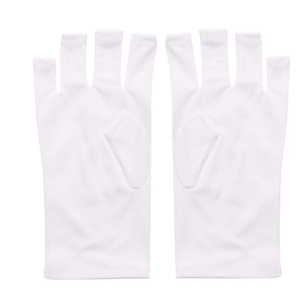 2 piezas de guantes de manicura, guantes de protección solar, ligeros, flexibles, portátiles, para el cuidado de la piel, guantes de conducción sin , pequeño Corto