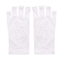 Magideal - 2 Piezas De Guantes De Manicura, Guantes De Protección Solar, Ligeros, Flexibles, Portátiles, Para El Cuidado De La Piel, Guantes De Conducción Sin , Pequeño Corto