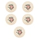 thumbnail image 1 of Posavasos Retro De 5 Piezas Para Bebidas, Para Mesa De Café, Oficina, Estilo Rústico, Color Beige, 1 of 3