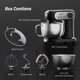 thumbnail image 2 of Batidora de pie GEFT 3,5 L y 6 L 600 W negra, 2 of 7