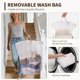 thumbnail image 2 of Cesto de ropa Goodpick plegable de 75 L con ruedas y tapa, 2 of 7